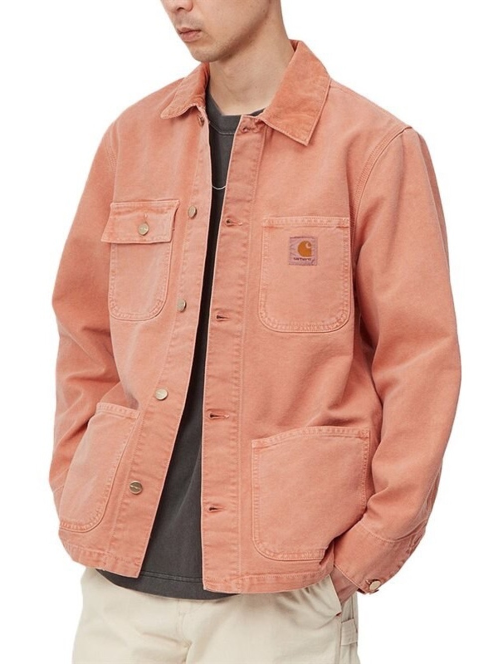 Carhartt WIP Michigan Coat Elba Men's Rust Canvas Work Jacket XL
